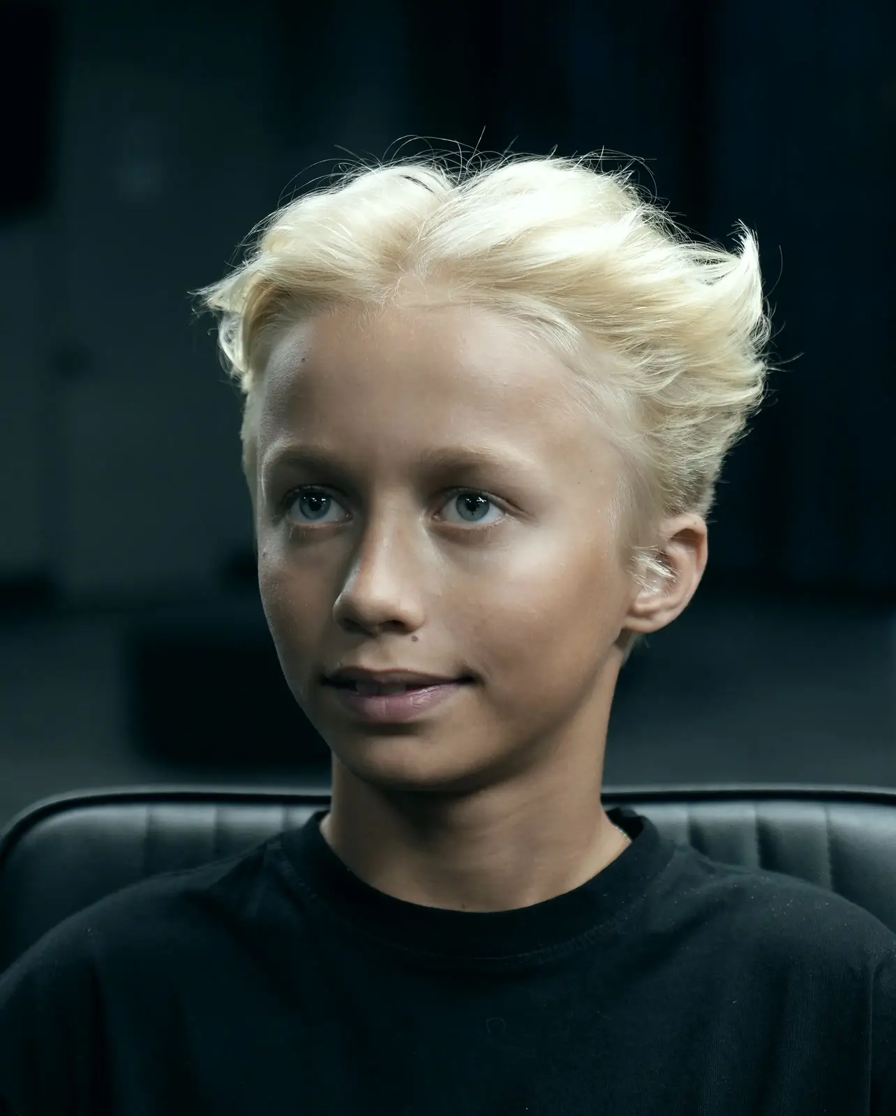 Kids haircut with textured quiff at ONYX barbershop in Hallandale Beach, FL